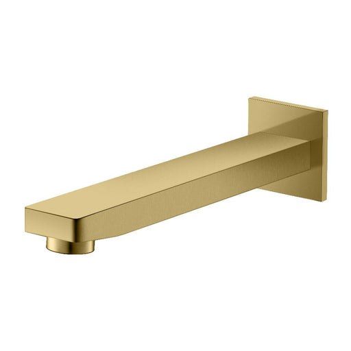 Ikon Ceram Chrome/Brushed Nickel/Brushed Gold/Matt Black Solid Brass Square Bath Spout - HD reno