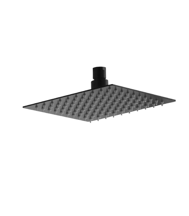 200mm HC Black Square Shower Head