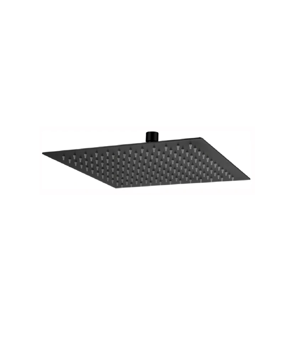 300*300*2mm HC Black Square Shower Head