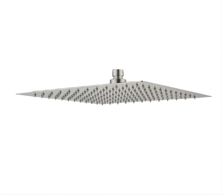 300*300*2mm HC Stainless Steel Brushed Nickel Square Shower Head