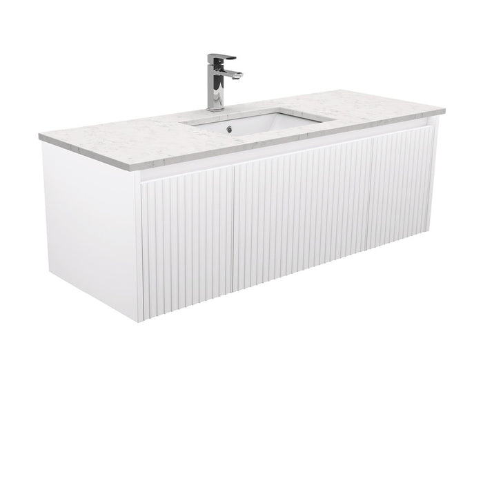 750-1500*460*420mm FIE Alina Satin White Cabinet Only and Ceramic / Stone Top Available Wall Hung Vanity