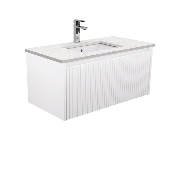 750-1500*460*420mm FIE Alina Satin White Cabinet Only and Ceramic / Stone Top Available Wall Hung Vanity