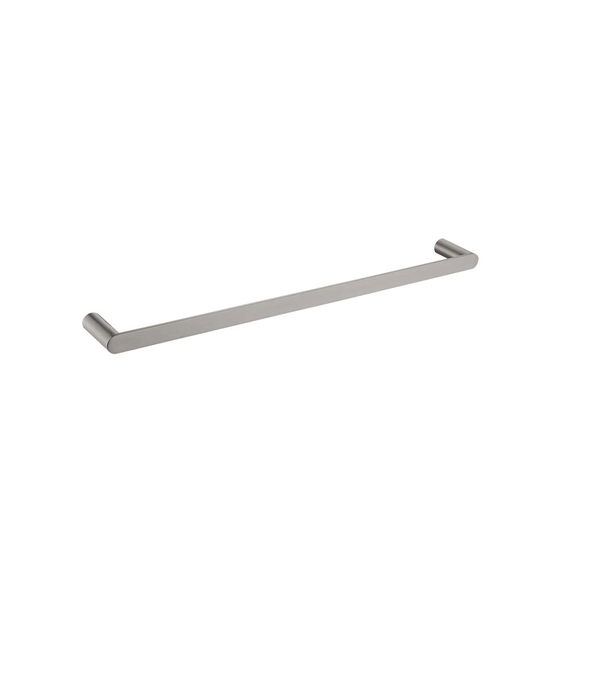 Sleek Single Towel Rail - 800mm(Brushed Nickel)