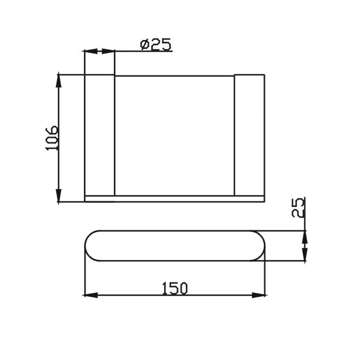 Sleek Soap Dish(Black)