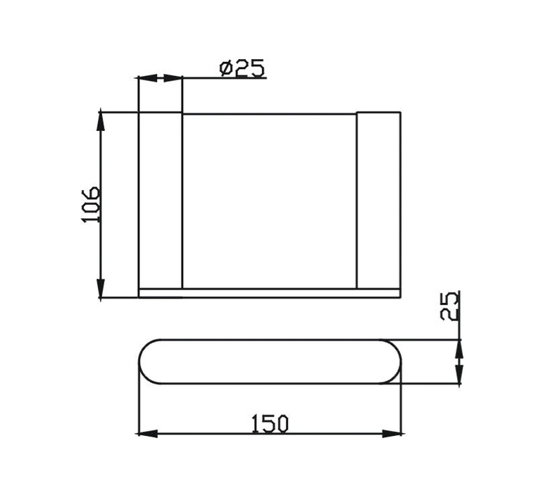 Sleek Soap Dish(Brushed Gun Metal)