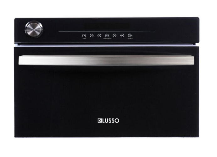 33L Freestanding Stainless Steel Black Glass Steam Oven,Built in water reservoir