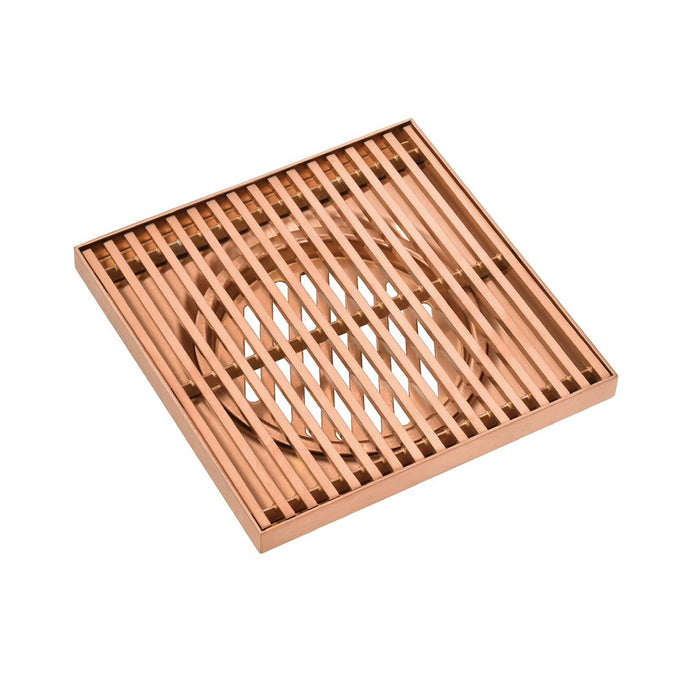 115*115mm Somer D666 Rose Gold Grills Square Floor Drain (80mm)