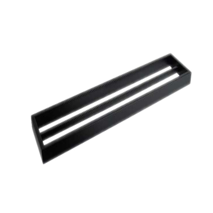 550mm Spade Double Towel Rail Matt Black