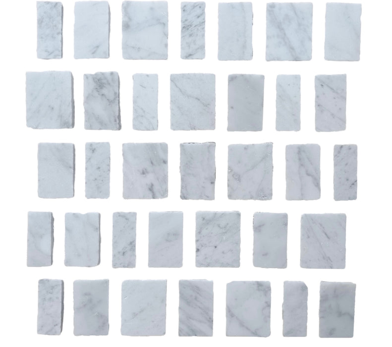 Split Edge Carrara Honed 10mm Joint