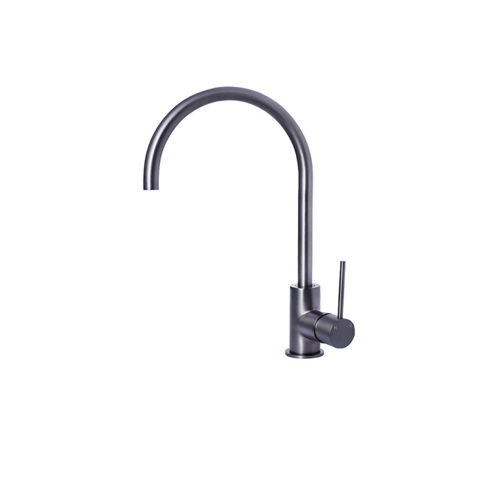 Modernnational Star Mini Gun Metal/Chrome Solid Brass Kitchen Mixer