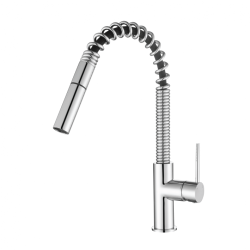 Modernnational Star Mini Chrome Solid Brass Spring Pull Out Kitchen Mixer