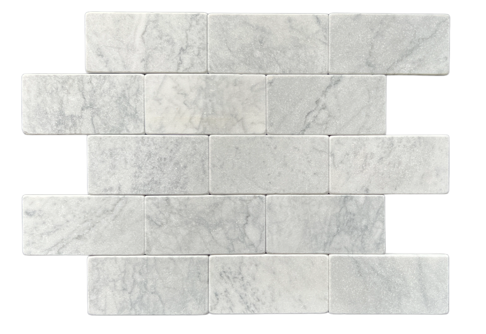 Subway Carrara Tumbled 150*75*10mm