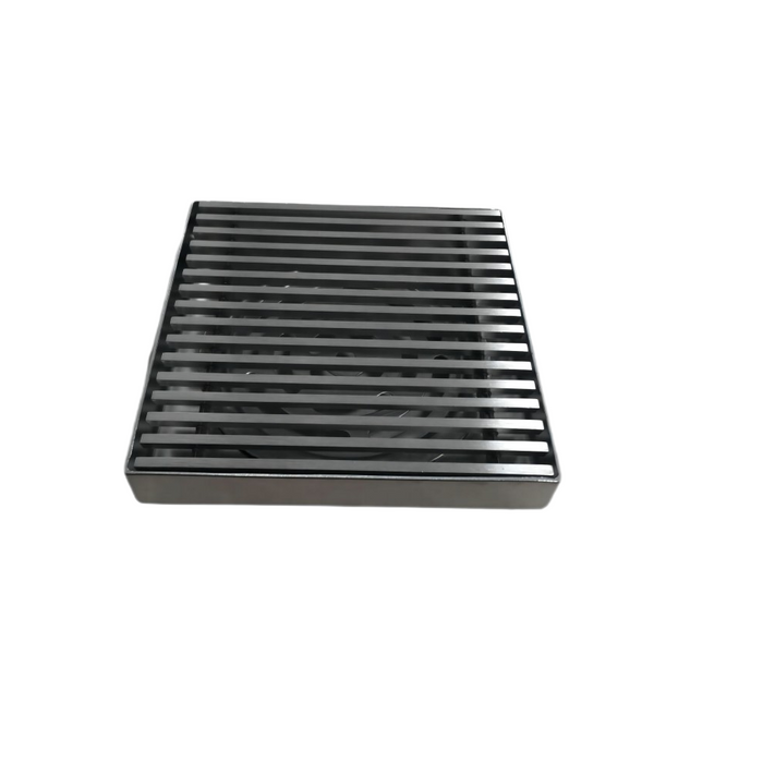 115*115*40mm Chrome Square 304 Stainless Steel Grill Floor Waste