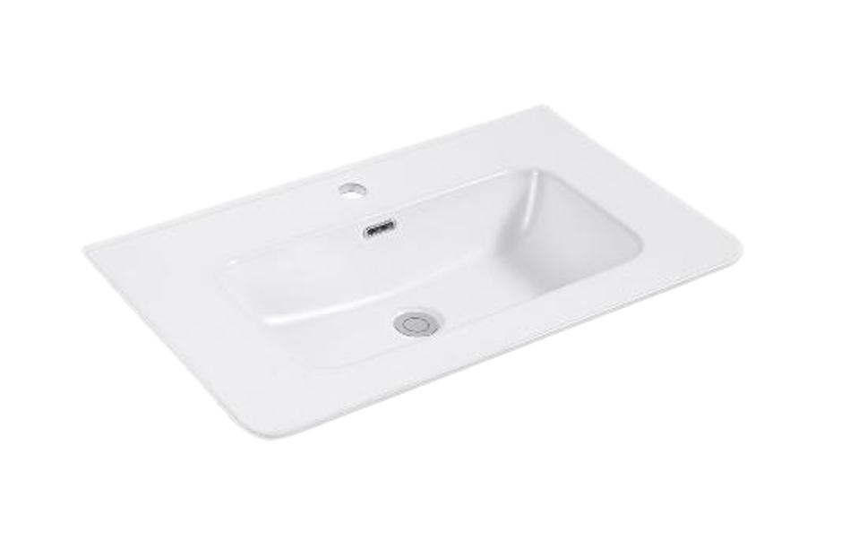 610-1210*465*170mm Round Corner Matt White Basin Ceramic Top