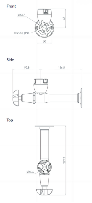 Horizontal Cam Action Wall Mount Bubbler with Silicone Mouthguard - HD reno