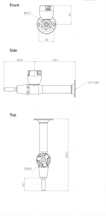 Horizontal Lever Handle Wall Mount Bubbler with Silicone Mouthguard - HD reno