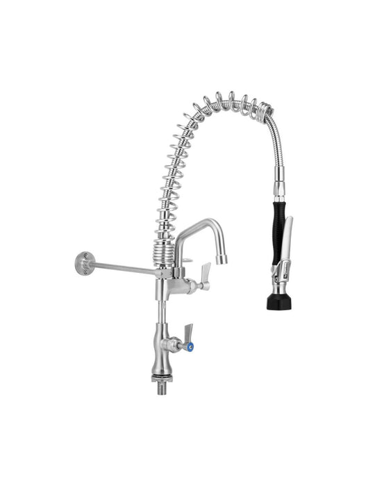 Compact Stainless Steel Single Hob Mount Pre-Rinse with Pot Filler - HD reno