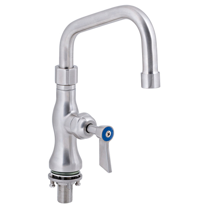 Stainless Steel Single Hob Mount Tap Body with Single Control and Swivel Spout - HD reno