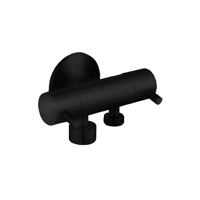 Gun Metal/Chrome/White/Stainless Steel/Brushed Gold/Gold/MB Dual Control Mini Cistern Cock for Bathroom