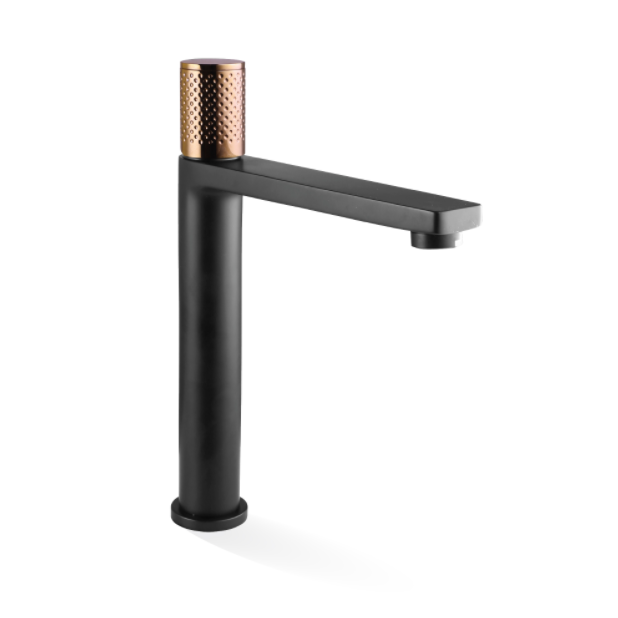 European Design The GABE Hi-Rise Basin Mixer Chrome/Chrome and Black/Chrome and Rose Gold/Brushed Gold/Matt Black/Matt Black and Rose Gold/Brushed Nickel/Gunmetal Grey