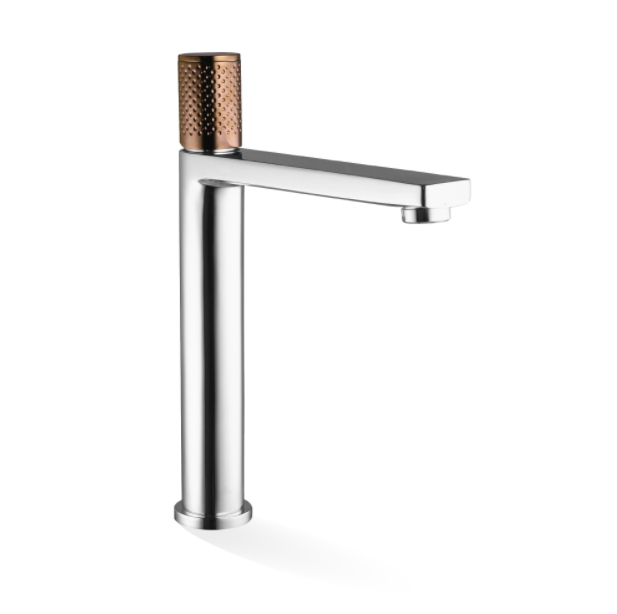 European Design The GABE Hi-Rise Basin Mixer Chrome/Chrome and Black/Chrome and Rose Gold/Brushed Gold/Matt Black/Matt Black and Rose Gold/Brushed Nickel/Gunmetal Grey