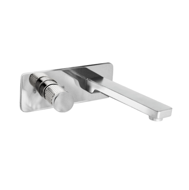 European Design The GABE Wall Outlet Mixer Chrome/Chrome and Black/Chrome and Rose Gold/Brushed Gold/Matt Black/Matt Black and Rose Gold/Brushed Nickel/Gunmetal Grey