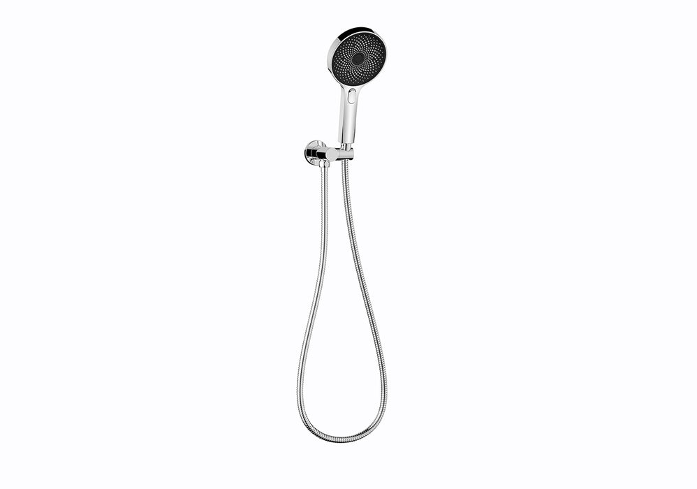 LW 130mm Chrome/Matt Black/Brushed Gold/Brushed Nickel/Gunmetal Grey The Gabe Hand Round Shower With Wall Bracket