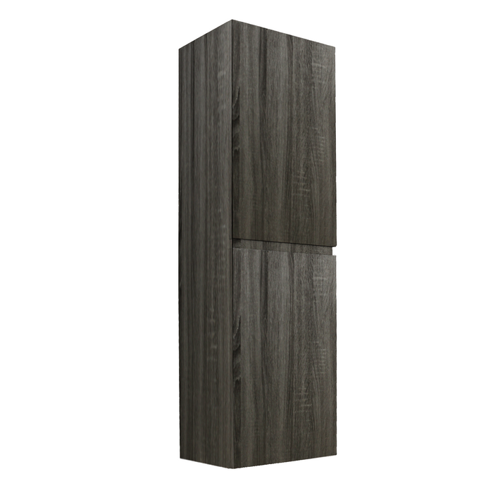 1200mm Dark Grey Qubist MDF Single Bowl Wall Hung Vanity With Ceramic Top With Shaving Cabinet and Tall Boy