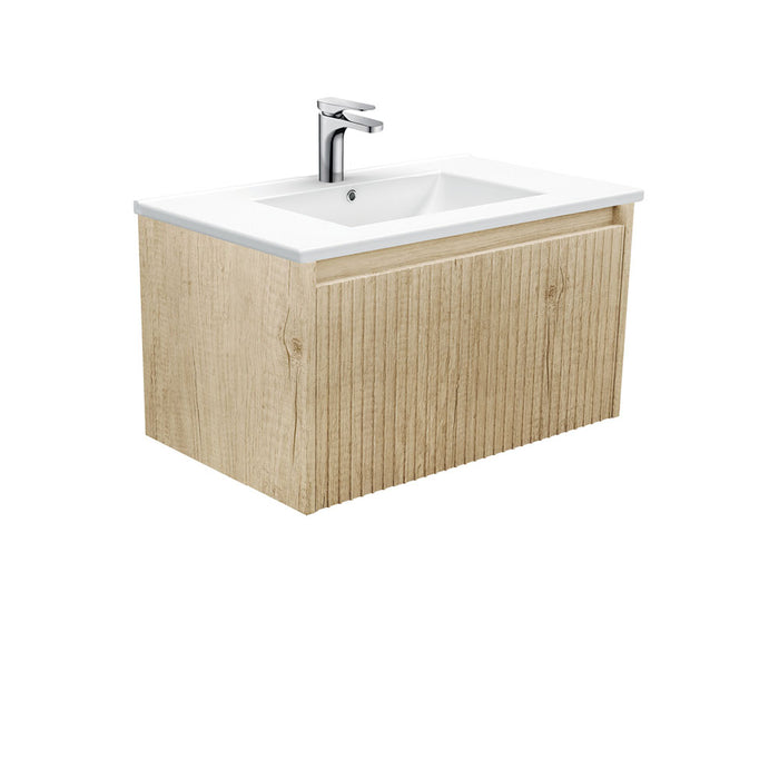 750-1500*460*420mm FIE Alina White Scandi Oak Cabinet Only and Ceramic / Stone Top Available Wall Hung Vanity
