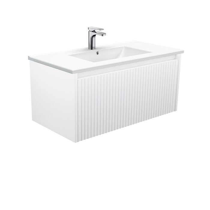 750-1500*460*420mm FIE Alina Satin White Cabinet Only and Ceramic / Stone Top Available Wall Hung Vanity