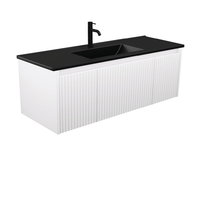 750-1500*460*420mm FIE Alina Satin White Cabinet Only and Ceramic / Stone Top Available Wall Hung Vanity