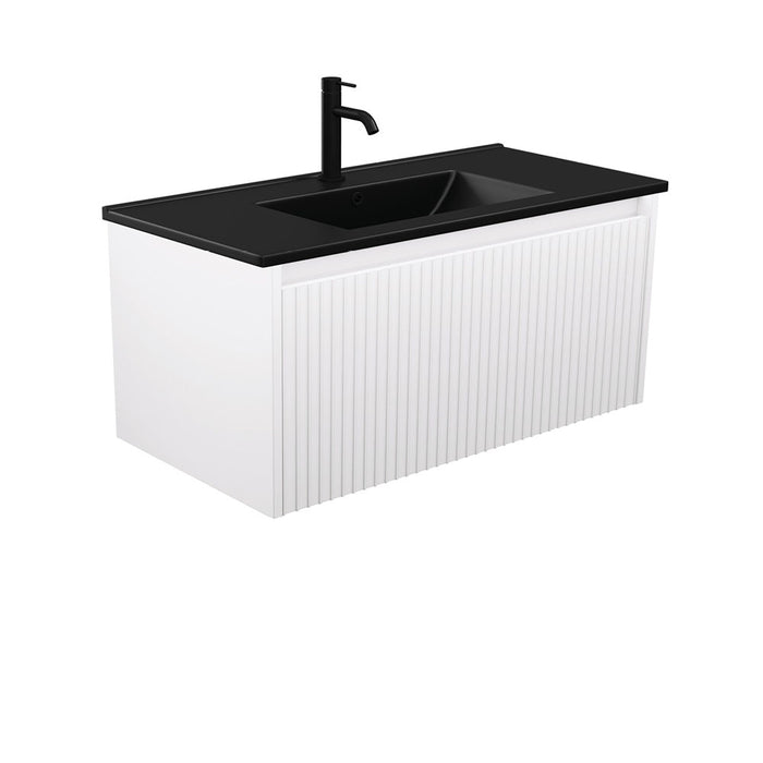 750-1500*460*420mm FIE Alina Satin White Cabinet Only and Ceramic / Stone Top Available Wall Hung Vanity
