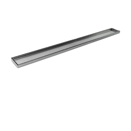 600-3000mm Somer Silver DIY Wide Tile Insert Floor Grate Tile Insert Drain (No Outlet)