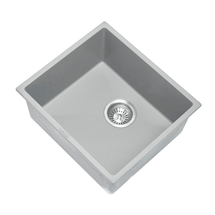 457*406*200mm Carysil Single Bowl Granite Stone Sink Top/Flush/Under Mount - HD reno