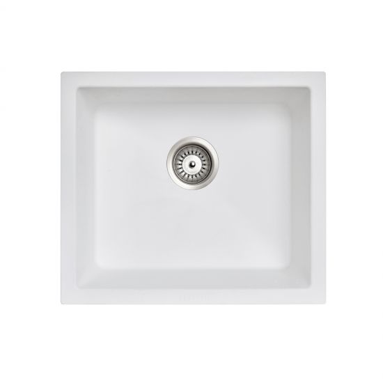 533*457*205mm ACA Carysil Single Bowl Granite Top/Flush/Under Mount Sink - HD reno