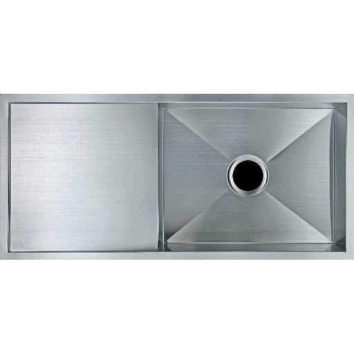 960x450x230mm ACA 1.2mm Handmade Top/Undermount 304 Stainless Steel Single Bowl Sink - HD reno