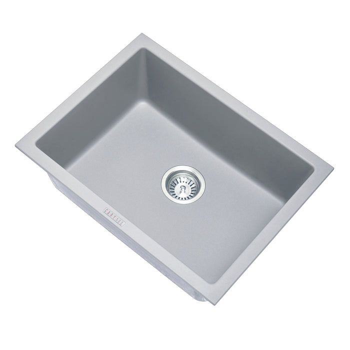 610*457*205mm ACA Carysil Single Big Bowl Granite Top/Flush/Under Mount Sink