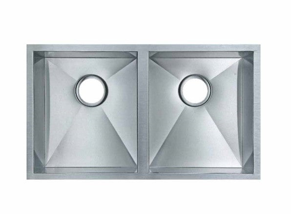 770x450x215mm ACA 1.2mm Handmade Top/Undermount Double Bowls Kitchen Sink - HD reno