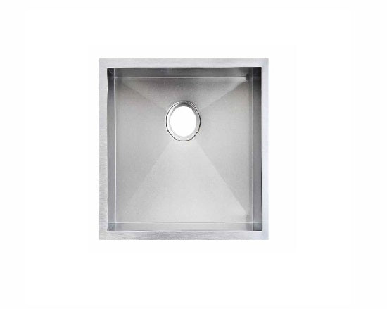 440x440x205mm ACA Satin 304 Stainless Steel Handmade Single Bowl Sink - HD reno