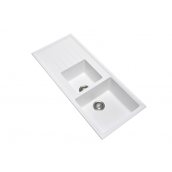 1160*500*205mm ACA Carysil 1 and A Half Bowl With Drainer Board Granite Sink - HD reno