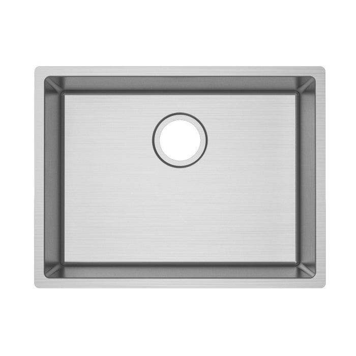 586x450x230mm Handmade Top/Undermount Single Bowl Kitchen Sink 304 Stainless Steel - HD reno