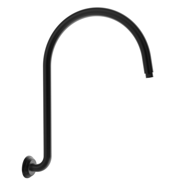 ACL Clasico Chrome/Brushed Nickel/Brushed Gold/Matt Black High-rise Brass Shower Arm - HD reno
