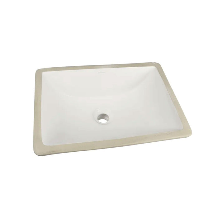 460*330*175mm Gloss White Ceramic Rectangle Under-Mount Basin