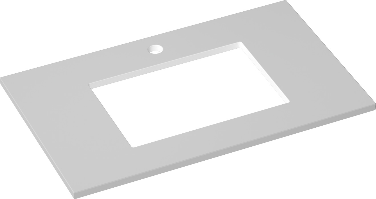 600-1500mm Pure White SINTERED Stone Top with Undermount Basin PU4532 (Copy)