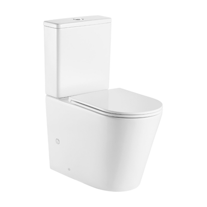 670*360*850mm Unicasa Vera High Gloss White Ceramic Tornado Back To Wall Toilet