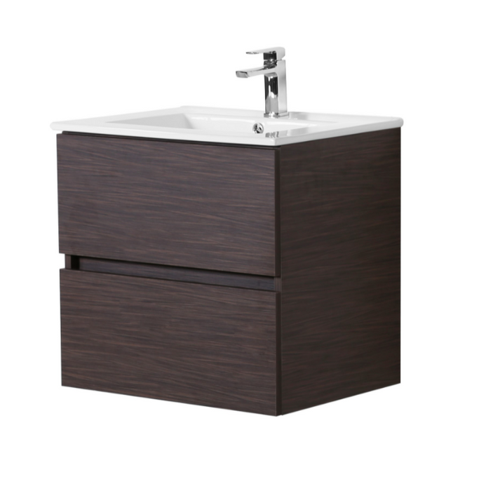 600-1500*460*560mm Stella Walnut Bathroom Vanity Wall Hung Cabinet Only and Ceramic/Stone Top Available