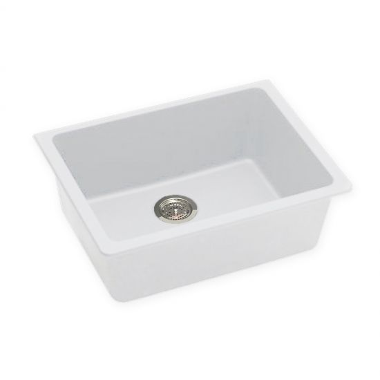 635*470*241mm Black/White Granite Quartz Stone Undermount Sink Single Bowl - HD reno