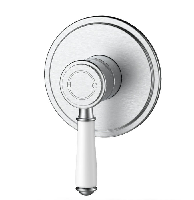 Clasico Brass/Ceramic Wall Mixer Trim Kits Ceramic Handle Brushed Gold/Brushed Nickel/Chrome/Matt Black
