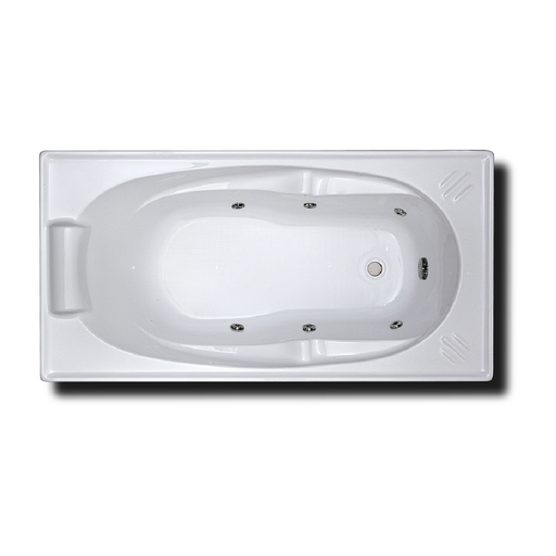 1360*700*470mm Alita Spa Bath Tub 6/10/12 Jets White Acrylic Drop in Rectangle - HD reno