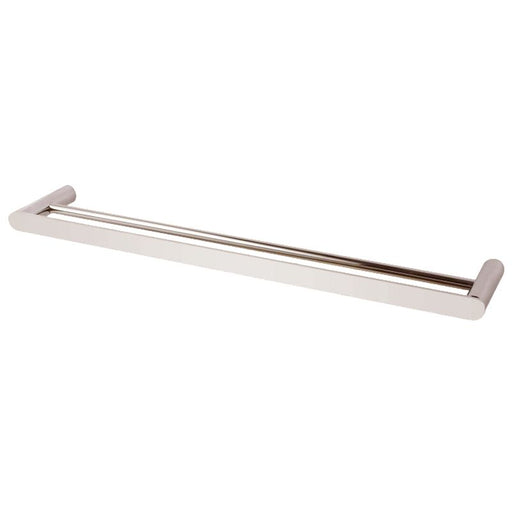 Esperia Brushed Nickel Double Towel Rail 800mm - HD reno